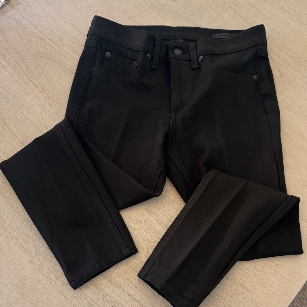 rag & bone dark green slim leggings